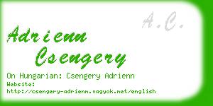 adrienn csengery business card